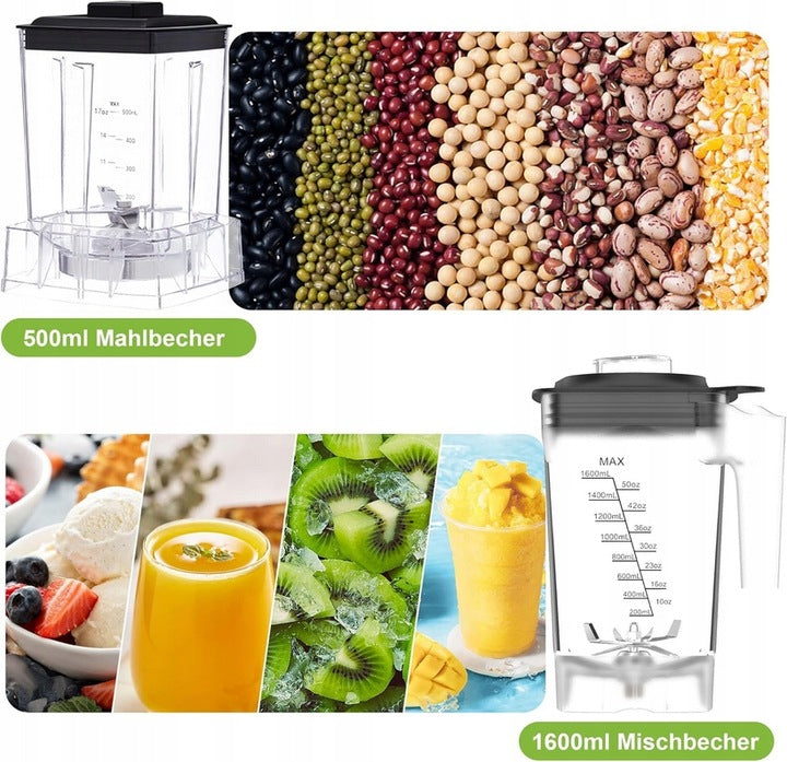 CUP BLENDER BioloMix T5600 2200W 2L BPA Free +600ML cup Packaging status original