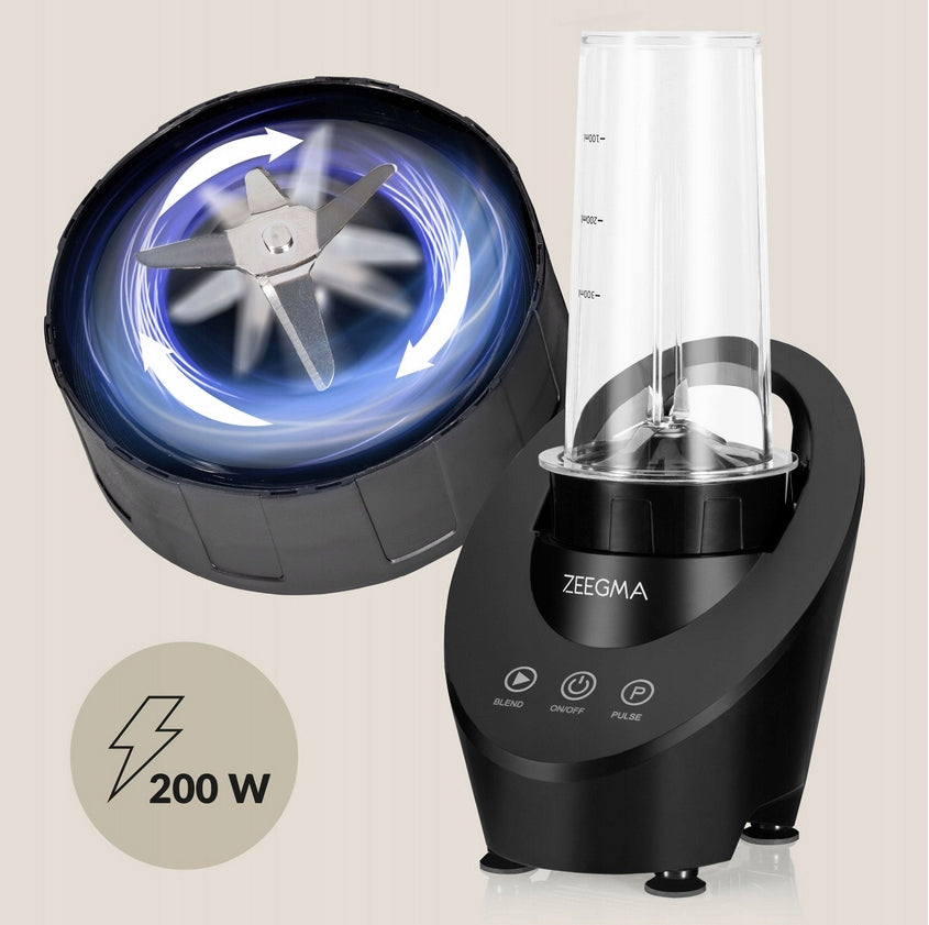 CUP BLENDER FOR COCKTAILS MAGNETIC STRONG CRUSHES ICE + 2x WATER BOTTLE Packaging status original