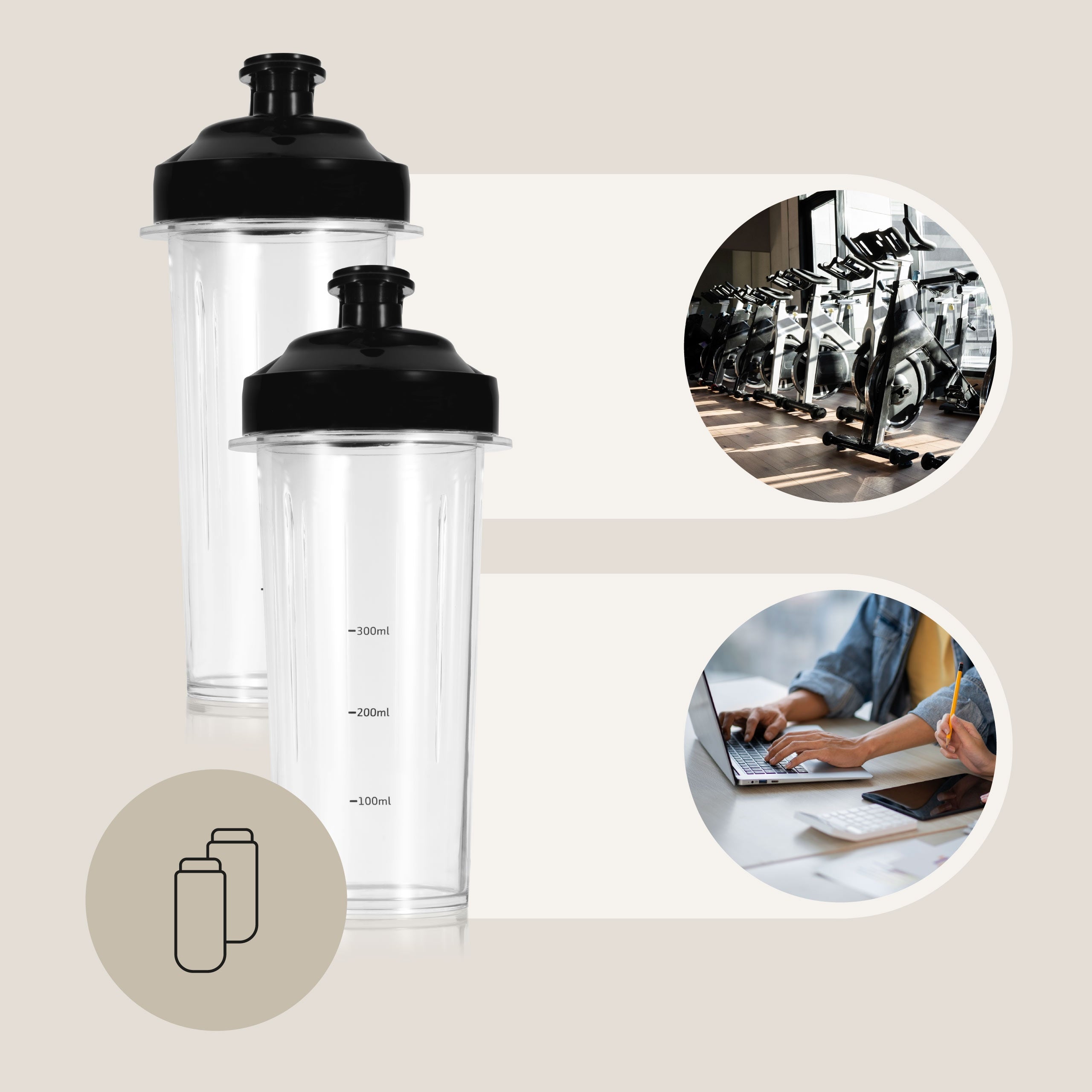 CUP BLENDER FOR MAGNETIC COCKTAILS STRONG CRUSHES ICE 2xBIDDONY EAN (GTIN) 5903771722537