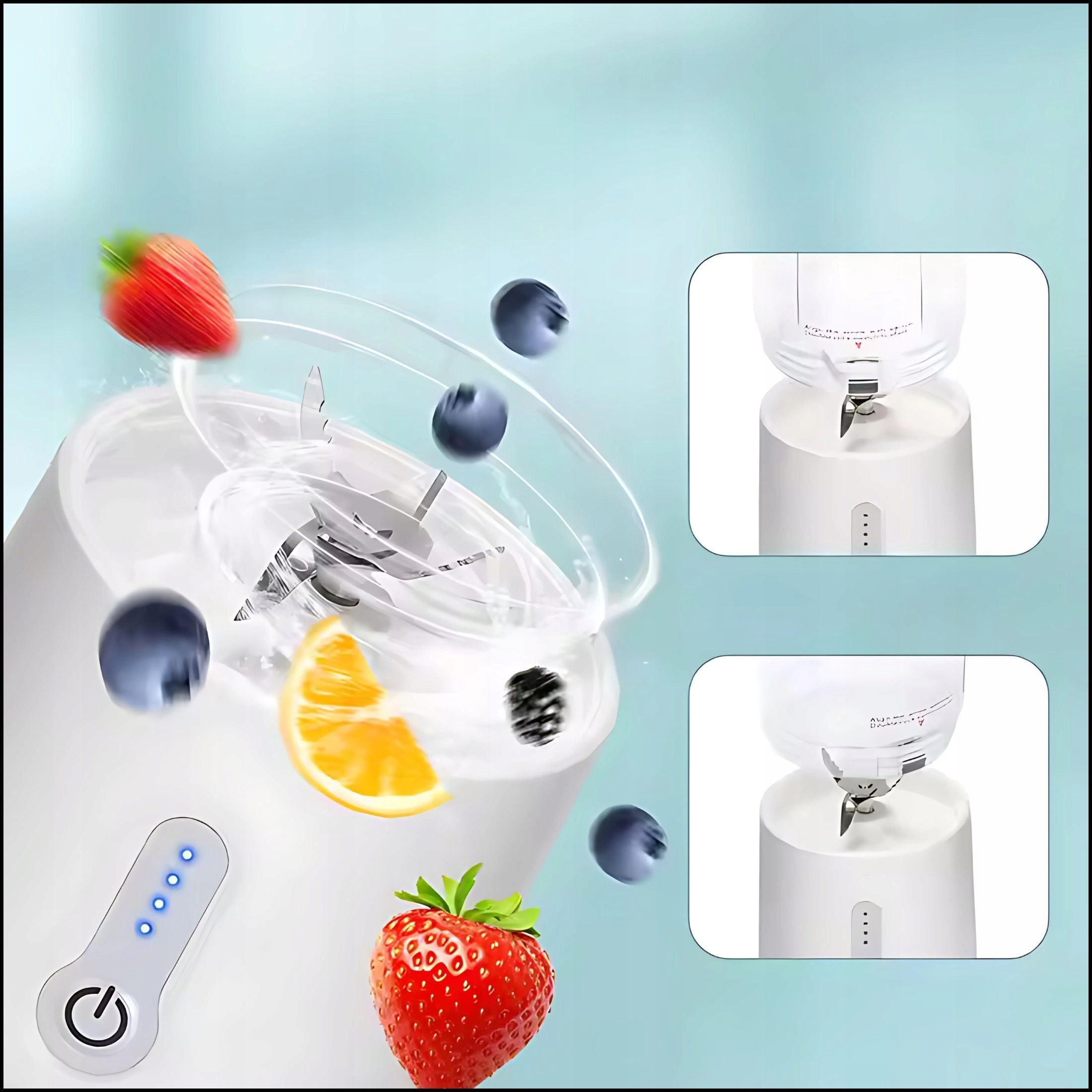 CUP BLENDER PORTABLE CORDLESS STEEL BLADES POWER 150W MIXER EAN (GTIN) 5906124241983