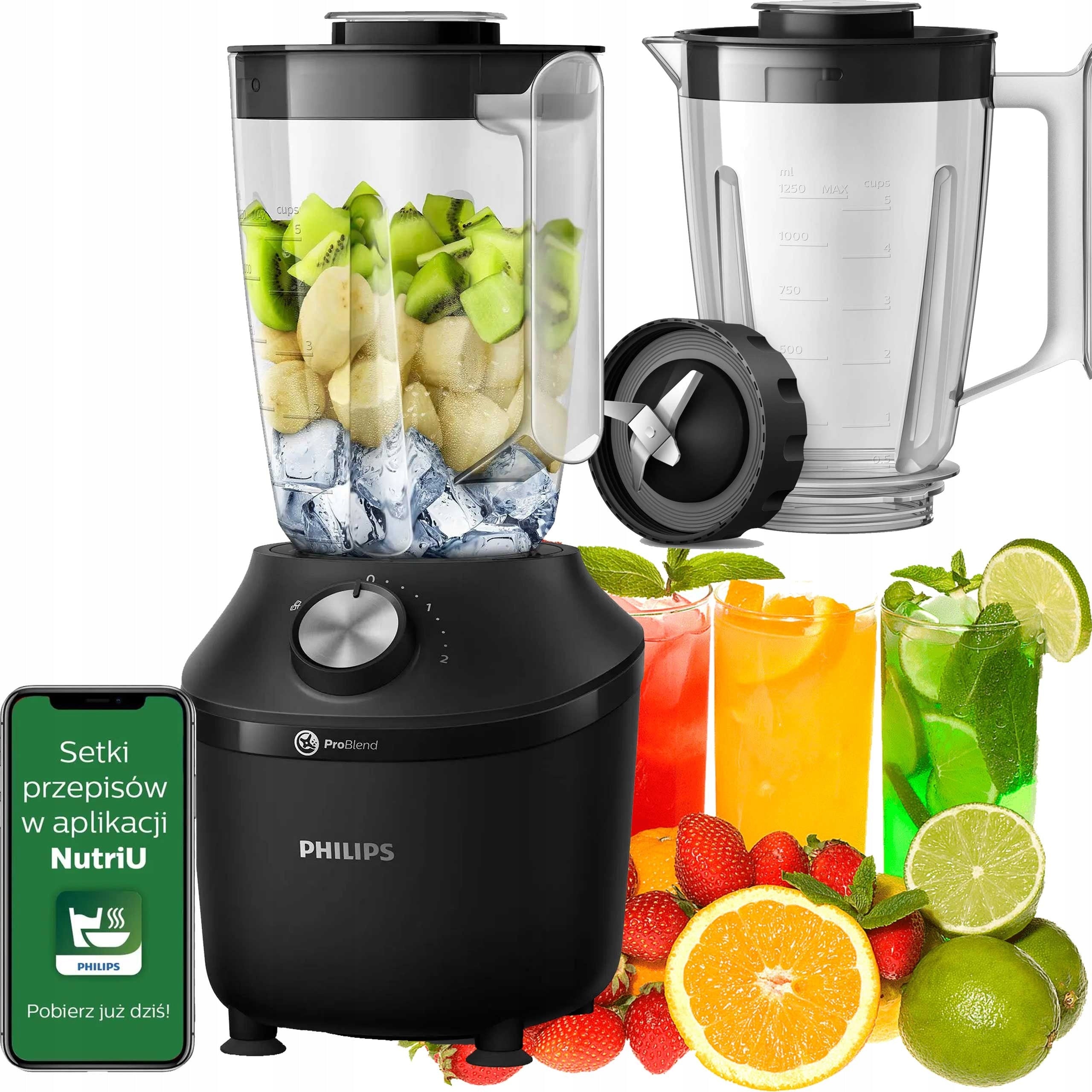 CUP BLENDER WITH ICE CRUSHING FUNCTION PHILIPS HR2191/01 600W