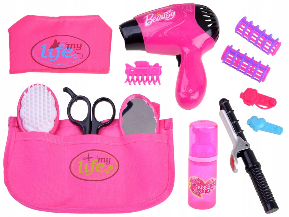 CURLING IRON BATTERY-OPERATED DRYER ACCESSORIES `TOILET CHILDREN'S HAIRDRESSING SET Packaging status original