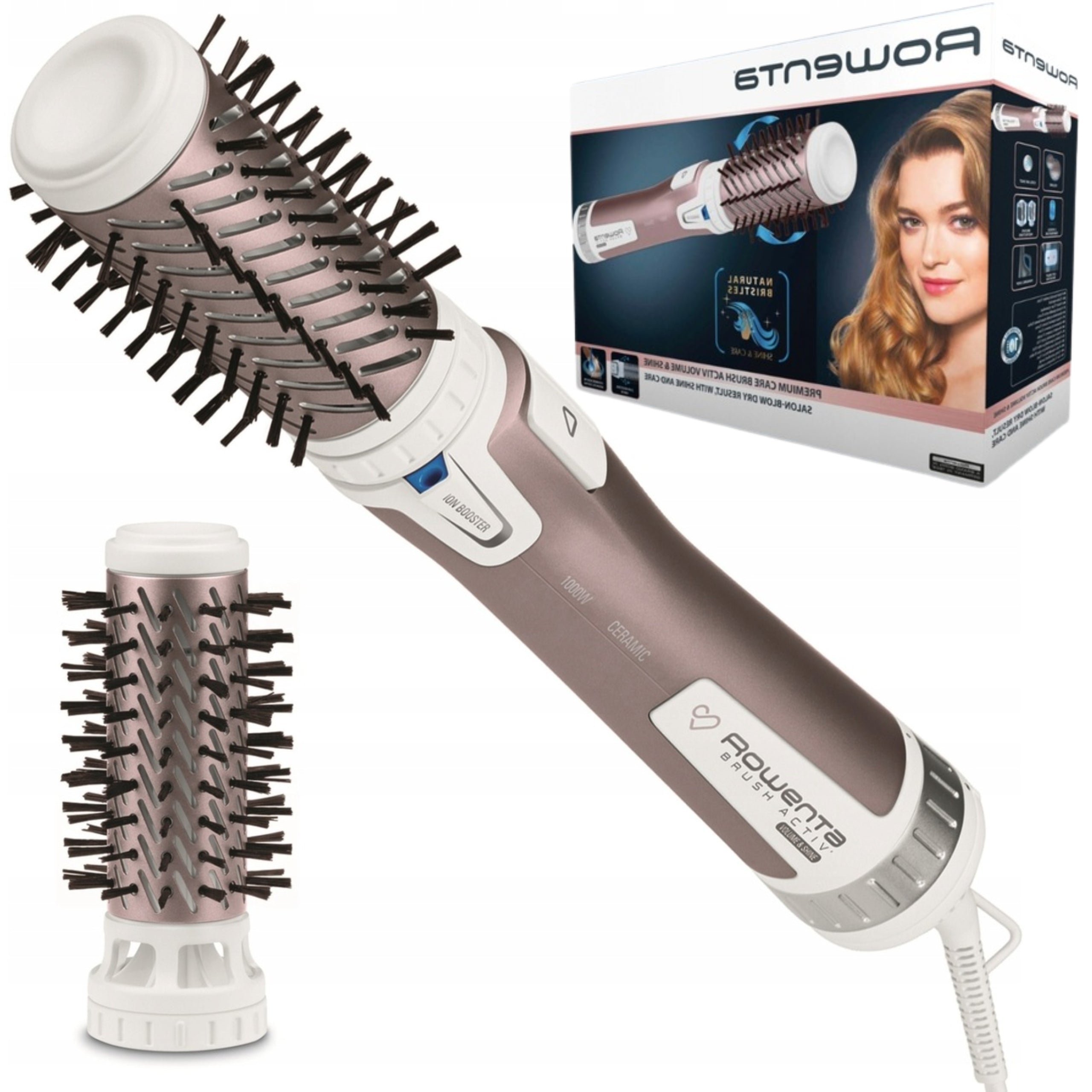 CURLING IRON-DRYER WITH IONIZATION CARE BRUSH ACTIV 1000W CAPS