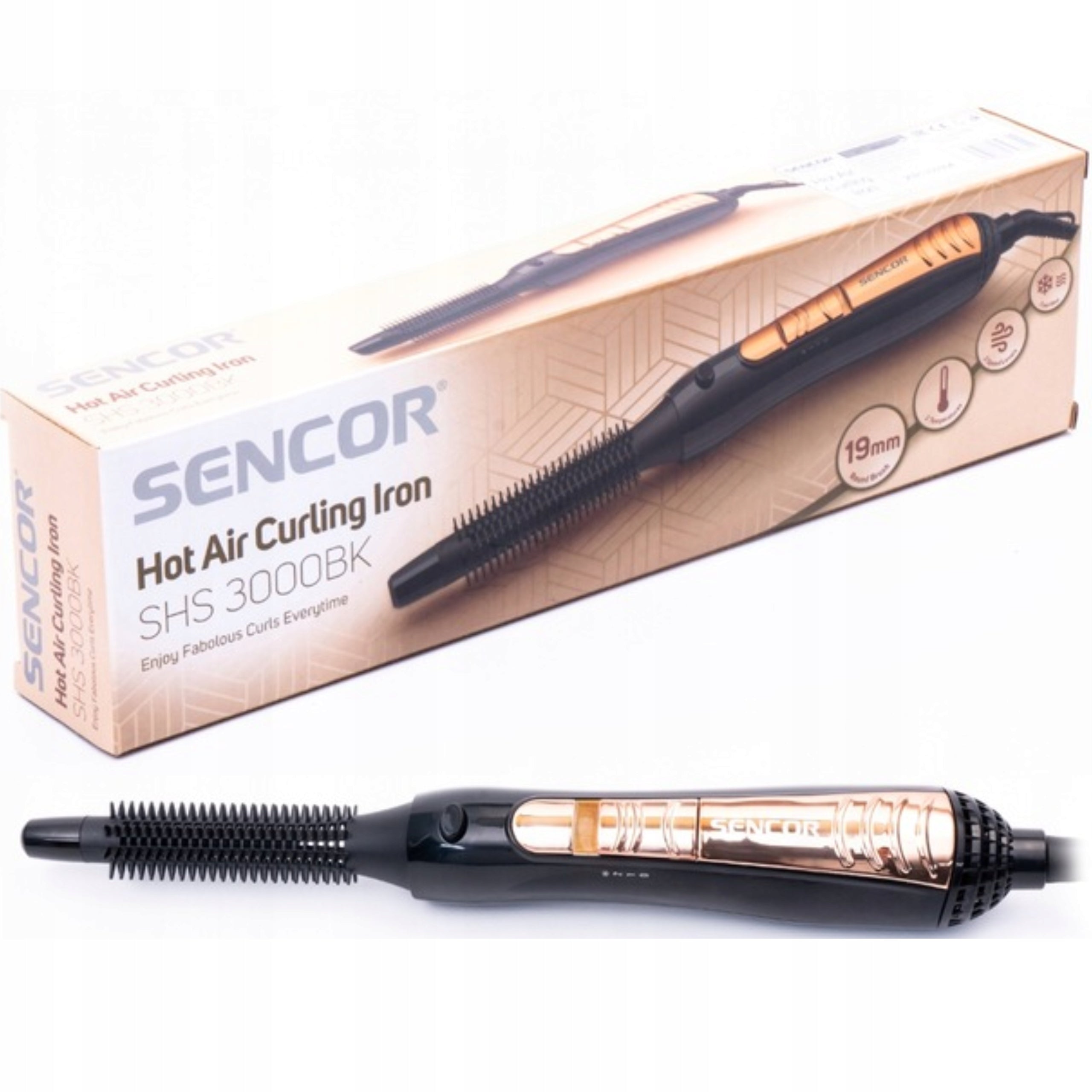 CURLING IRON HAIR DRYER TEMPERATURE CONTROL ROTATING COLD AIR SUPPLY