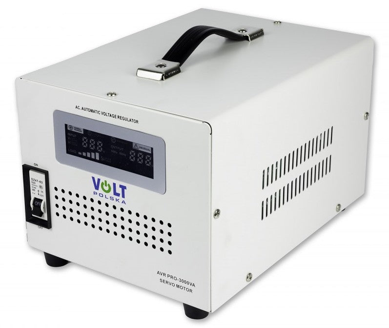 CURRENT VOLTAGE STABILIZER AVR PRO 3000VA 3% VOLT POLSKA PRECISE FOR AGR EAN (GTIN) 5904100451456