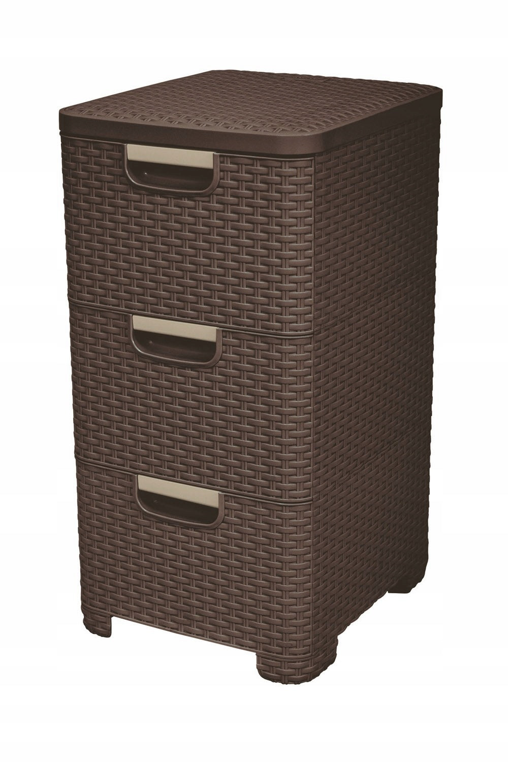 CURVER Bookcase with drawers 3x14L dark brown Packaging status original