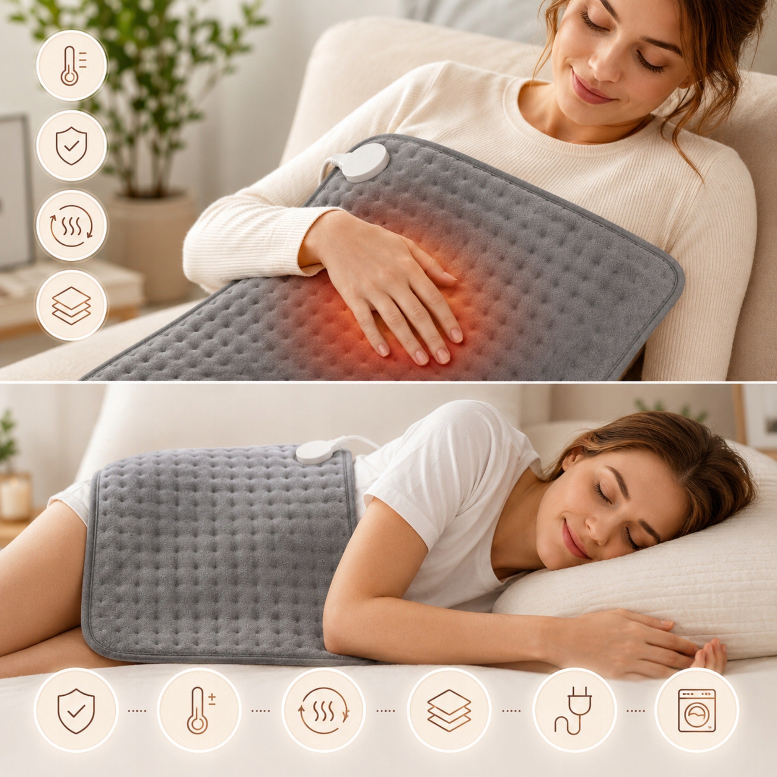 CUSHION ELECTRIC HEATING MAT WARMING PERMIUM PILOT TIMER 9 POS Packaging status original