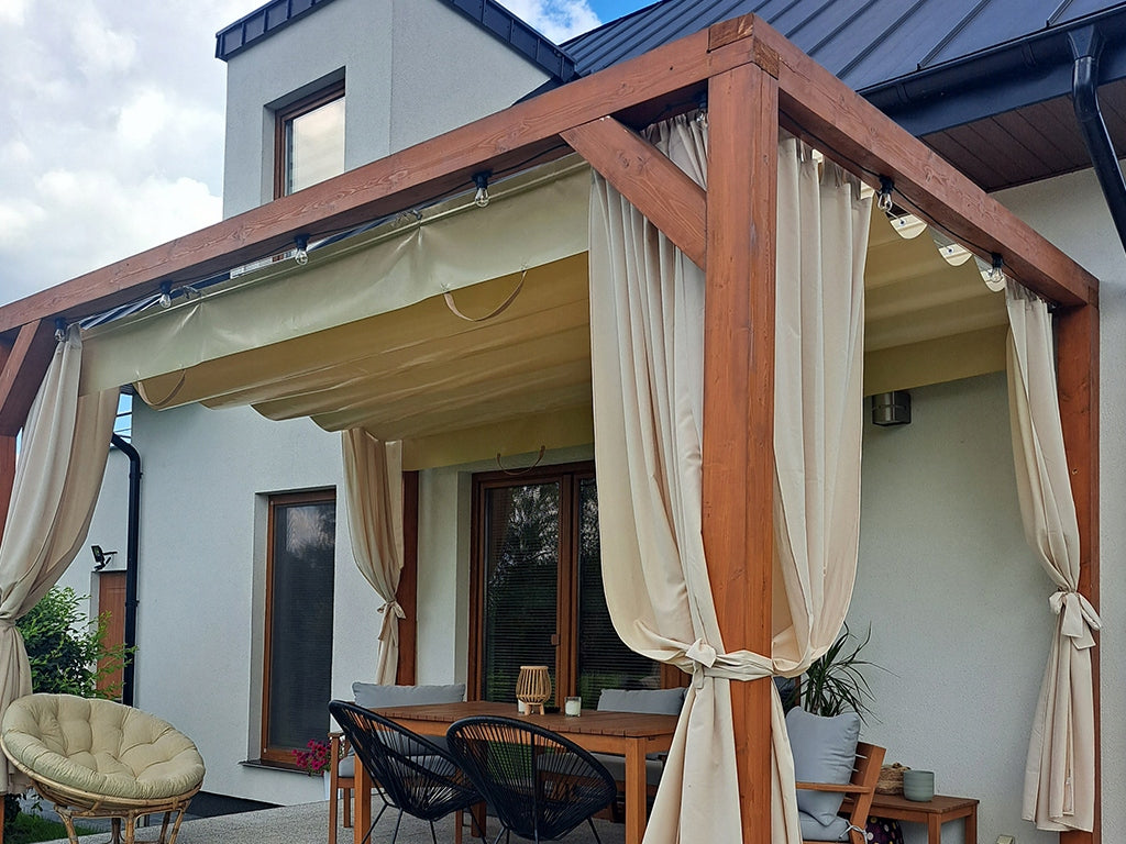 CUSTOMIZED OUTDOOR CURTAIN, WATERPROOF, FOR PERGOLA, PATIO Gazebo Kind cover, mat