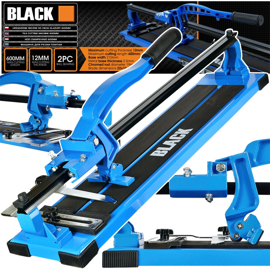 CUTTER TILE GLAZE CUTTING MACHINE 600cm 14mm BLACKtools