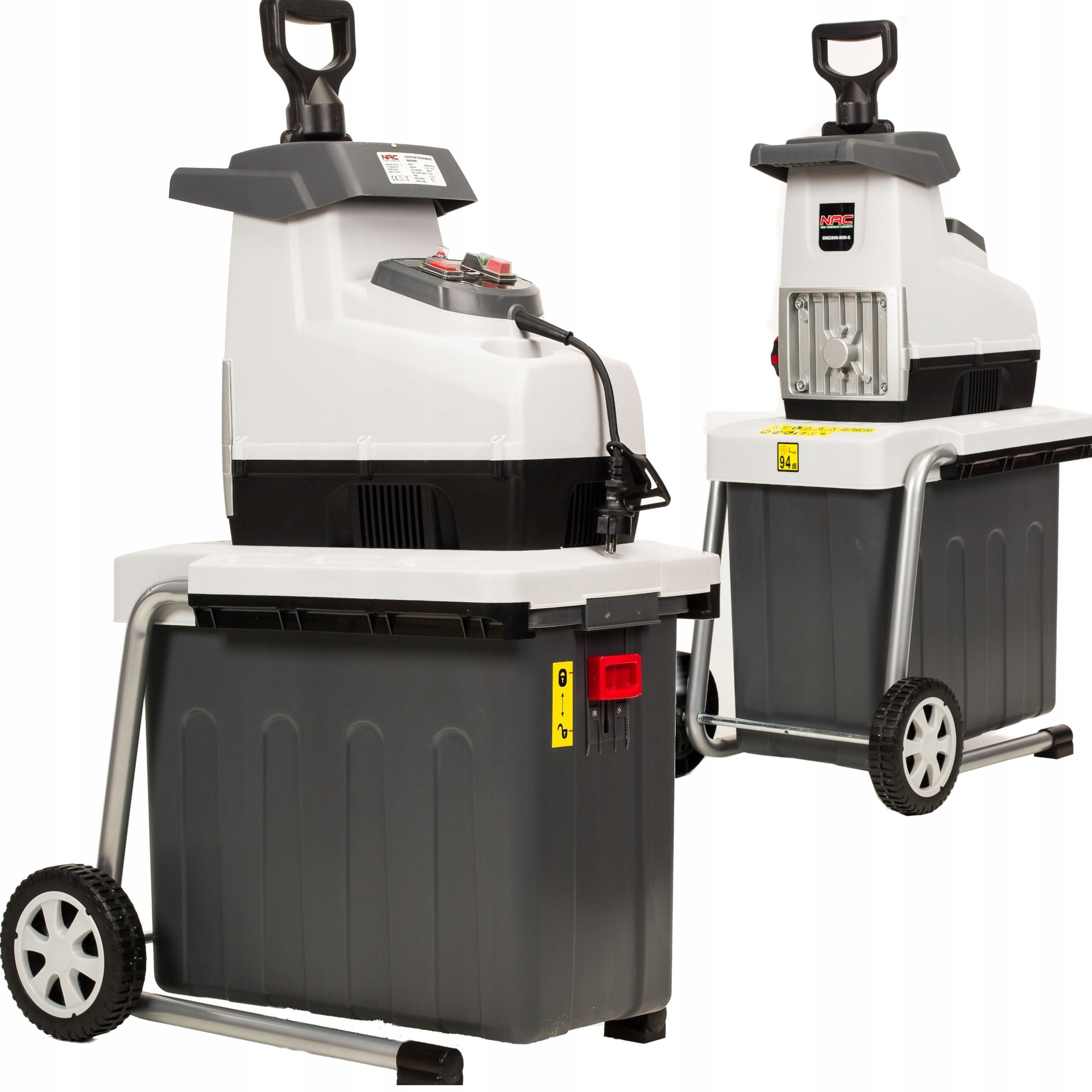 CUTTER for branches NAC 2800W Chipper up to 44mm + CONTAINER 60l +WHEEL