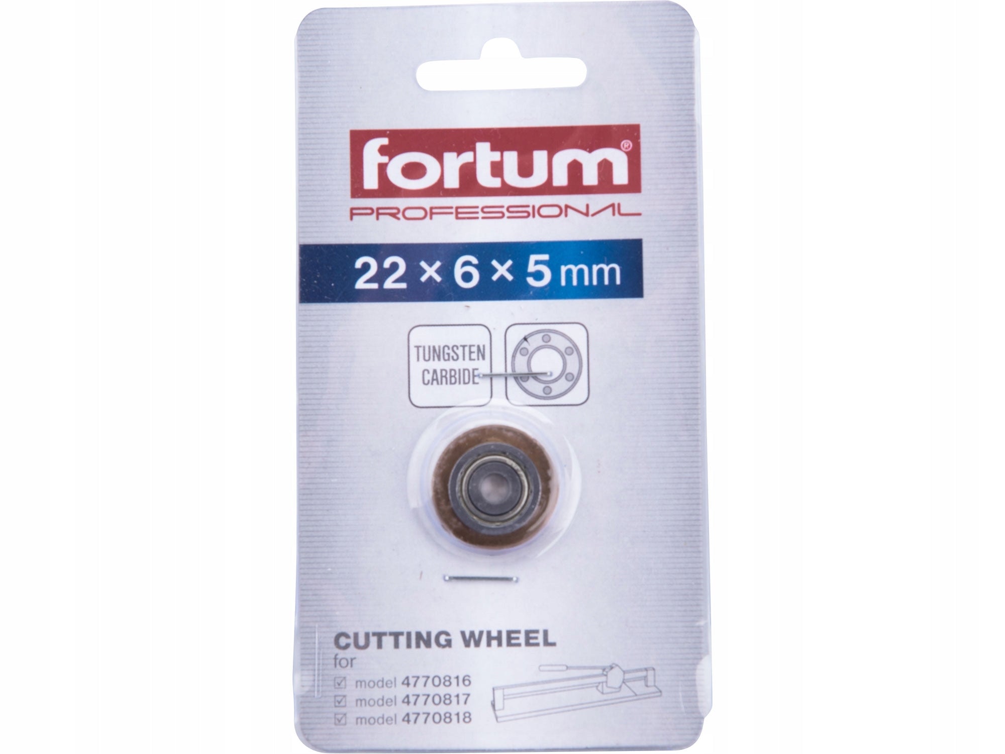 CUTTING WHEEL for stoneware glaze cutting machines REINFORCED BEARING 22x6x5mm Packaging status original