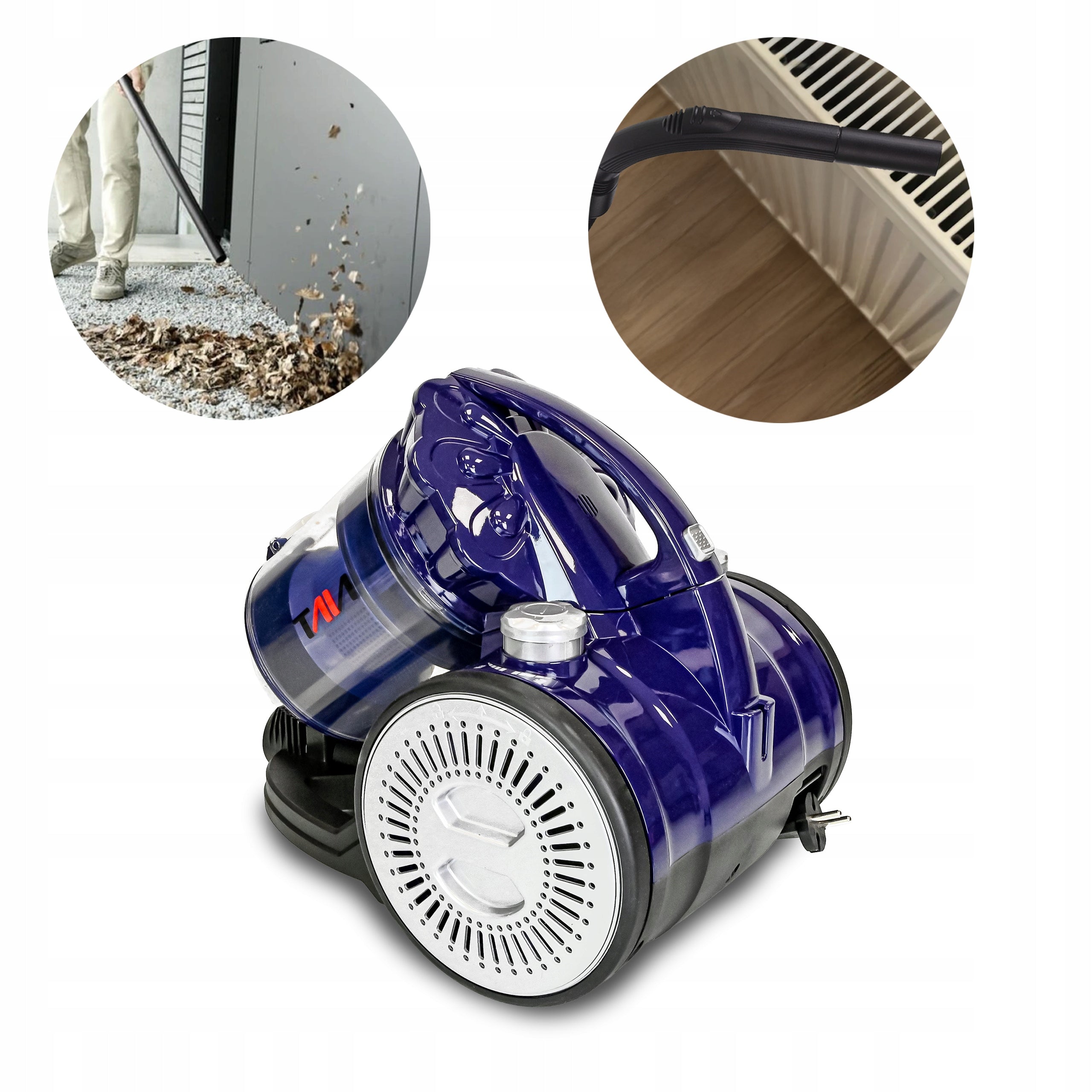 CYCLONE VACUUM CLEANER BAGLESS FILTER HEPA TANK 3L TAIA POWER TURBO SET Dominant color purple