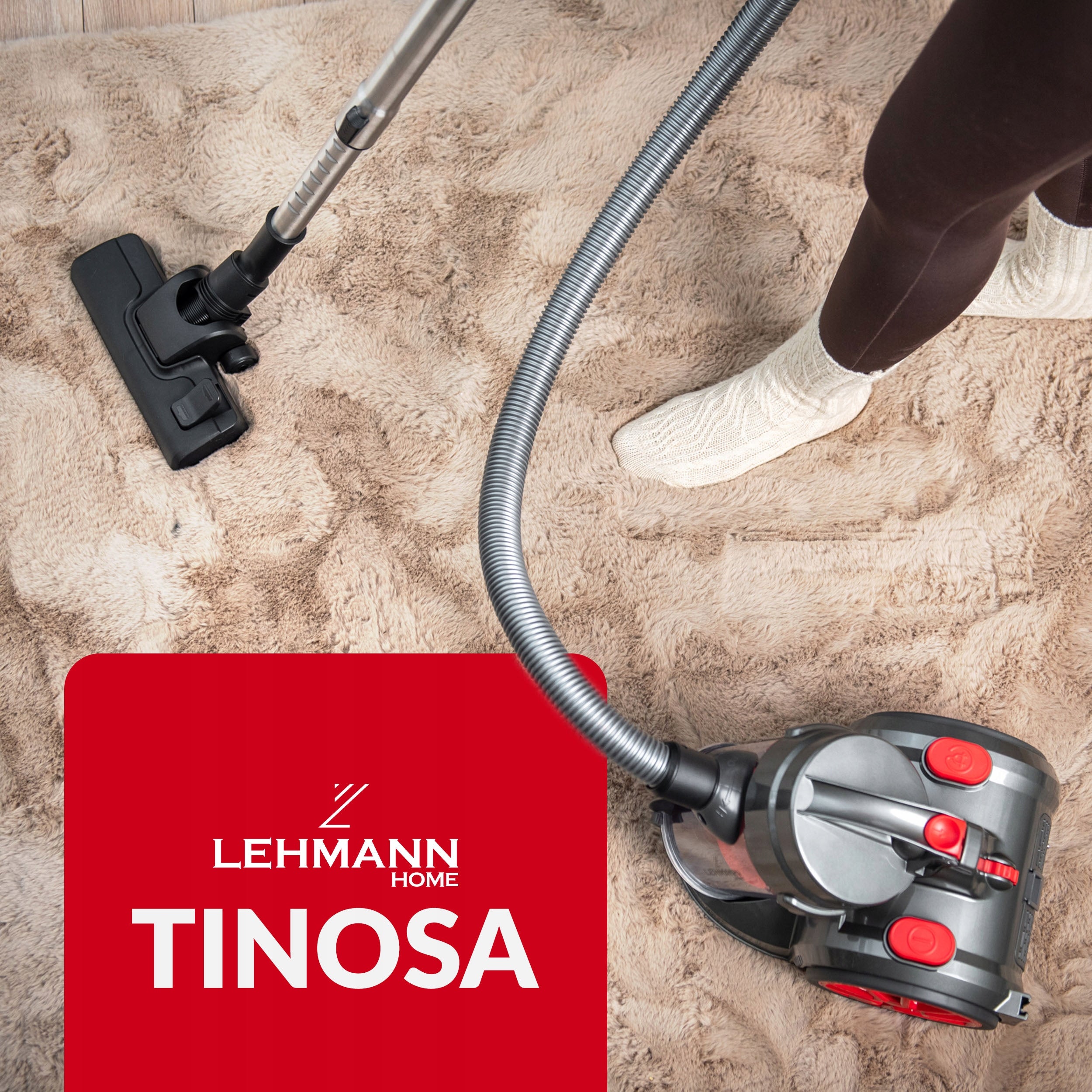 CYCLONE VACUUM CLEANER BAGLESS TURBO BRUSH ADJUSTMENT RETRACTOR POWERFUL 4000W Brand Lehmann