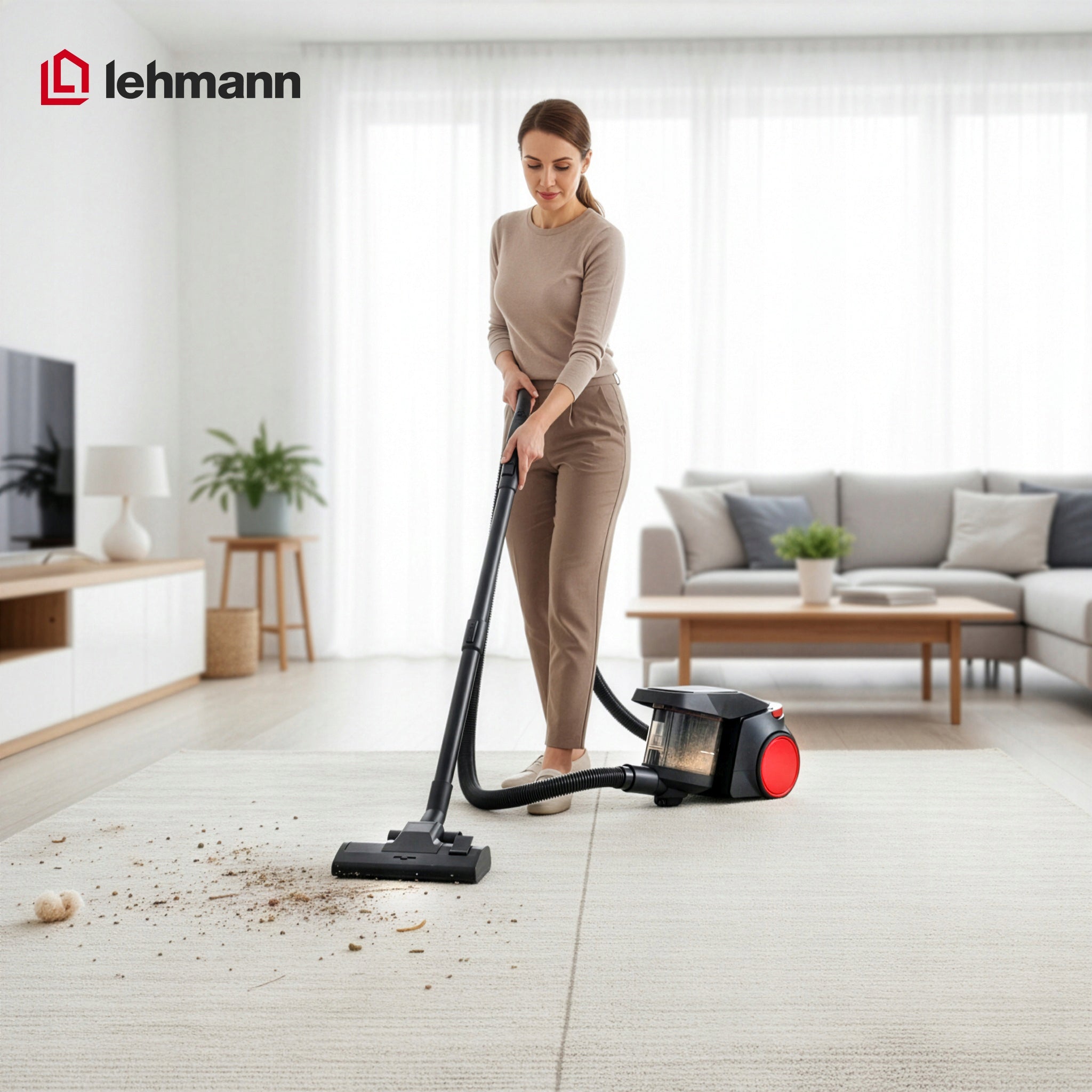 CYCLONE VACUUM CLEANER LEHMANN BAGLESS TURBO BRUSH MAX. 4000W NEW MODEL Vacuum cleaner type bagless