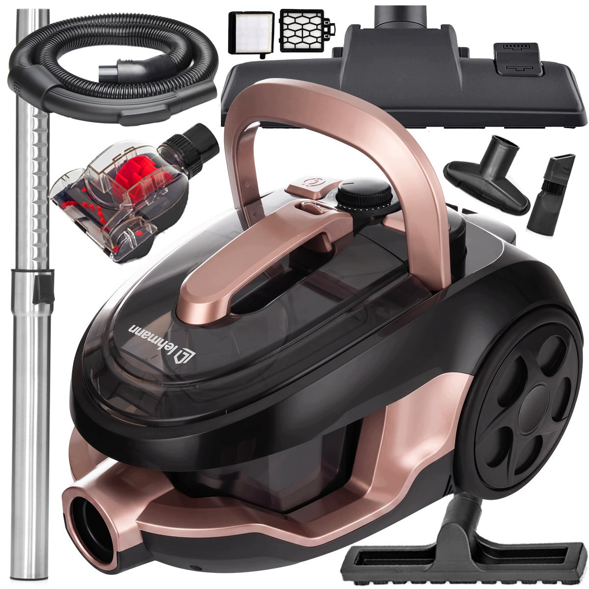 CYCLONE VACUUM CLEANER LEHMANN BAGLESS TURBO BRUSH NEW TECHNOLOGY 2,5L