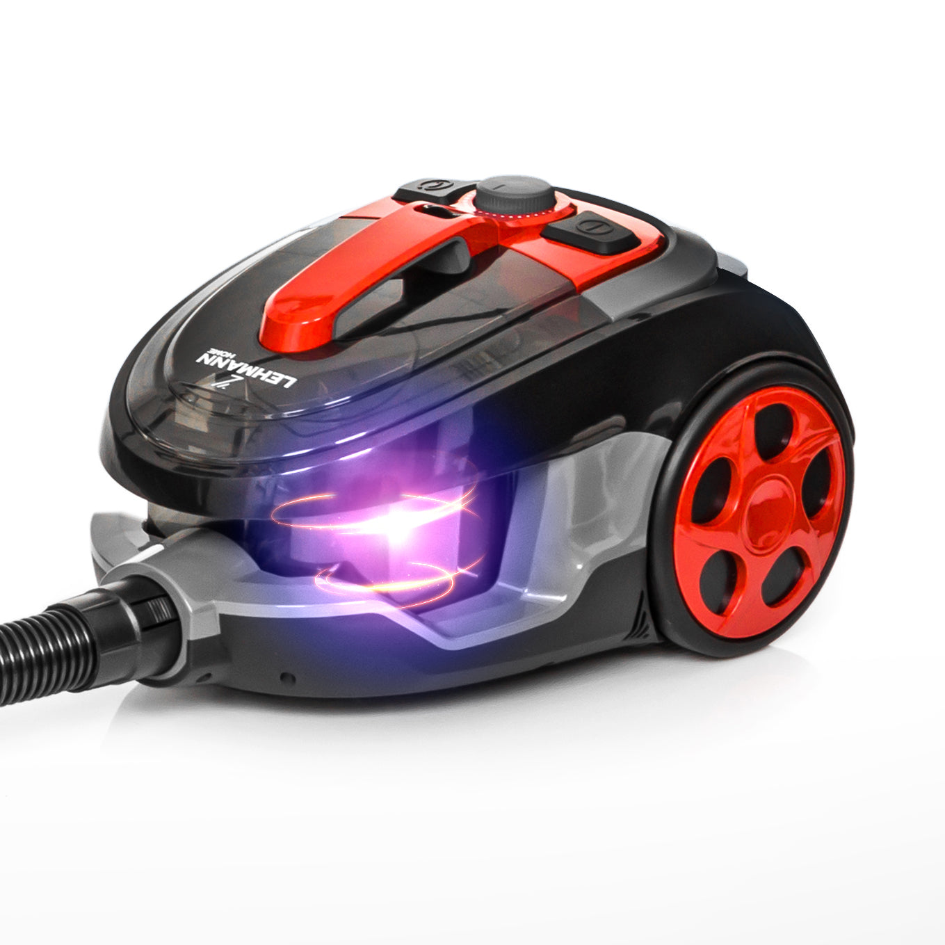 CYCLONE VACUUM CLEANER LEHMANN BAGLESS TURBO BRUSH max 4000W HEPA QUIET Dominant color black
