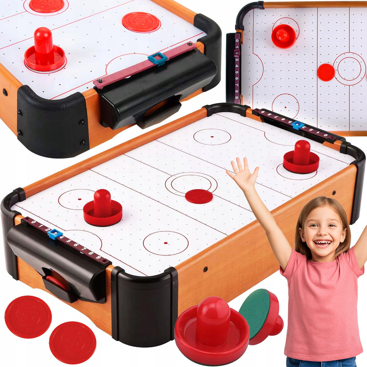 CYMBERGAJ AIR HOCKEY GAME TABLE AIR HOCKEY FOR KIDS GIFT GAME