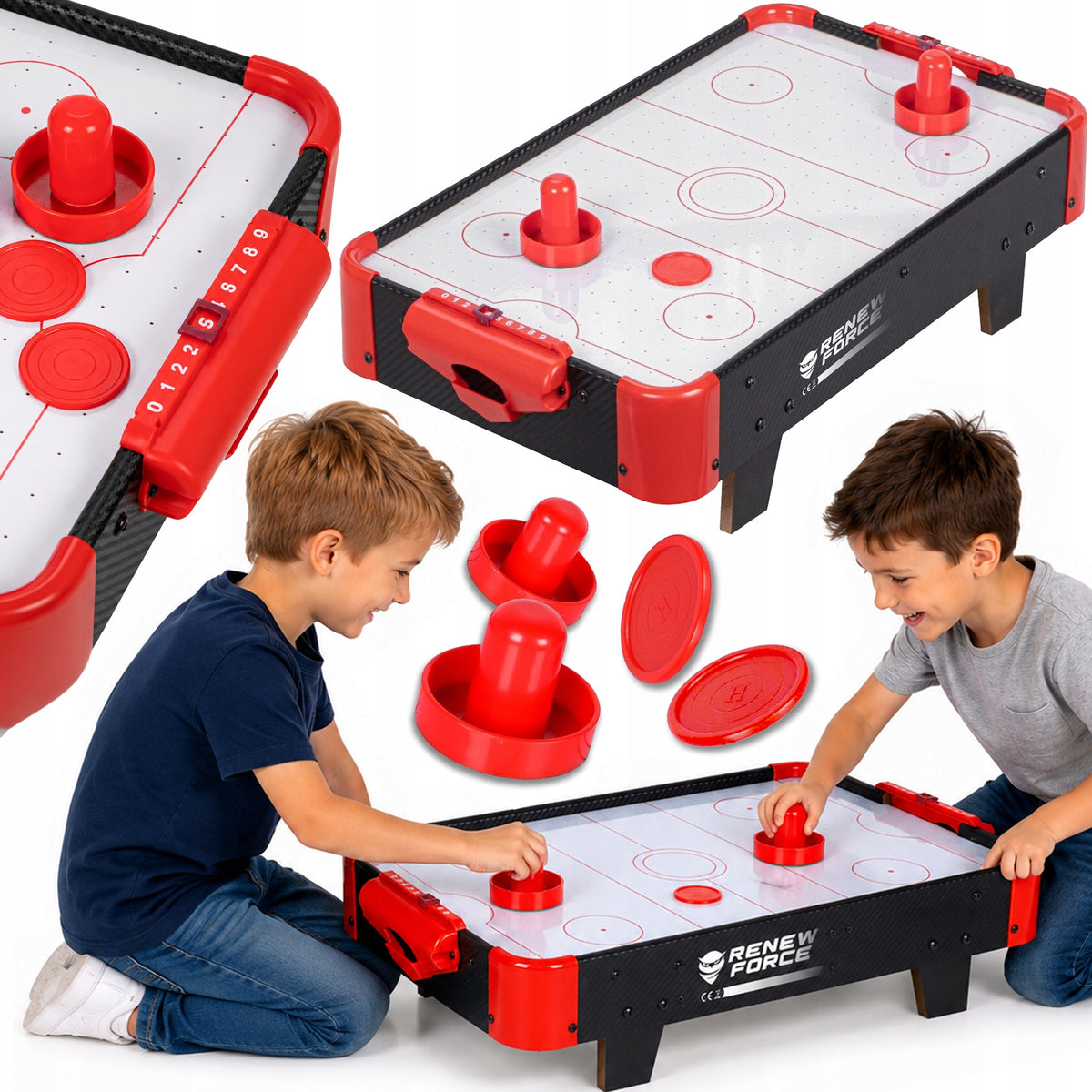 CYMBERGAJ AIR HOCKEY TABLE AIR HOCKEY FOR KIDS XXL + PUCKS