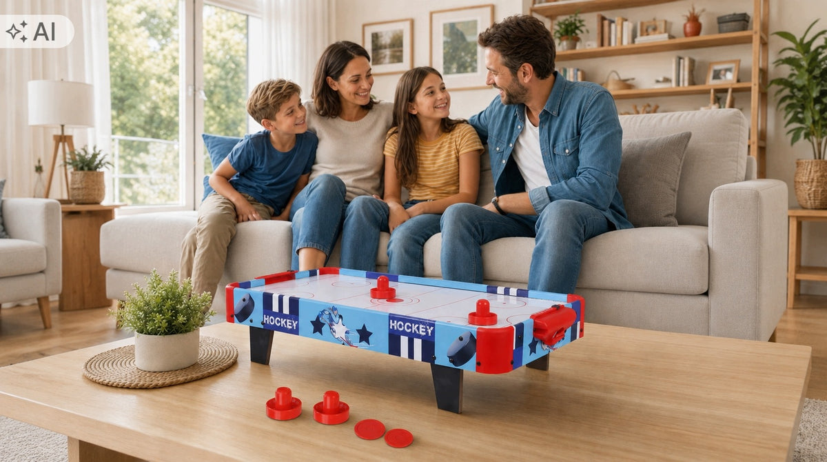 CYMBERGAJ TABLE AIR HOCKEY 75 CM AIR HOCKEY WITH BLOWING FOR CHILDREN Packaging status original