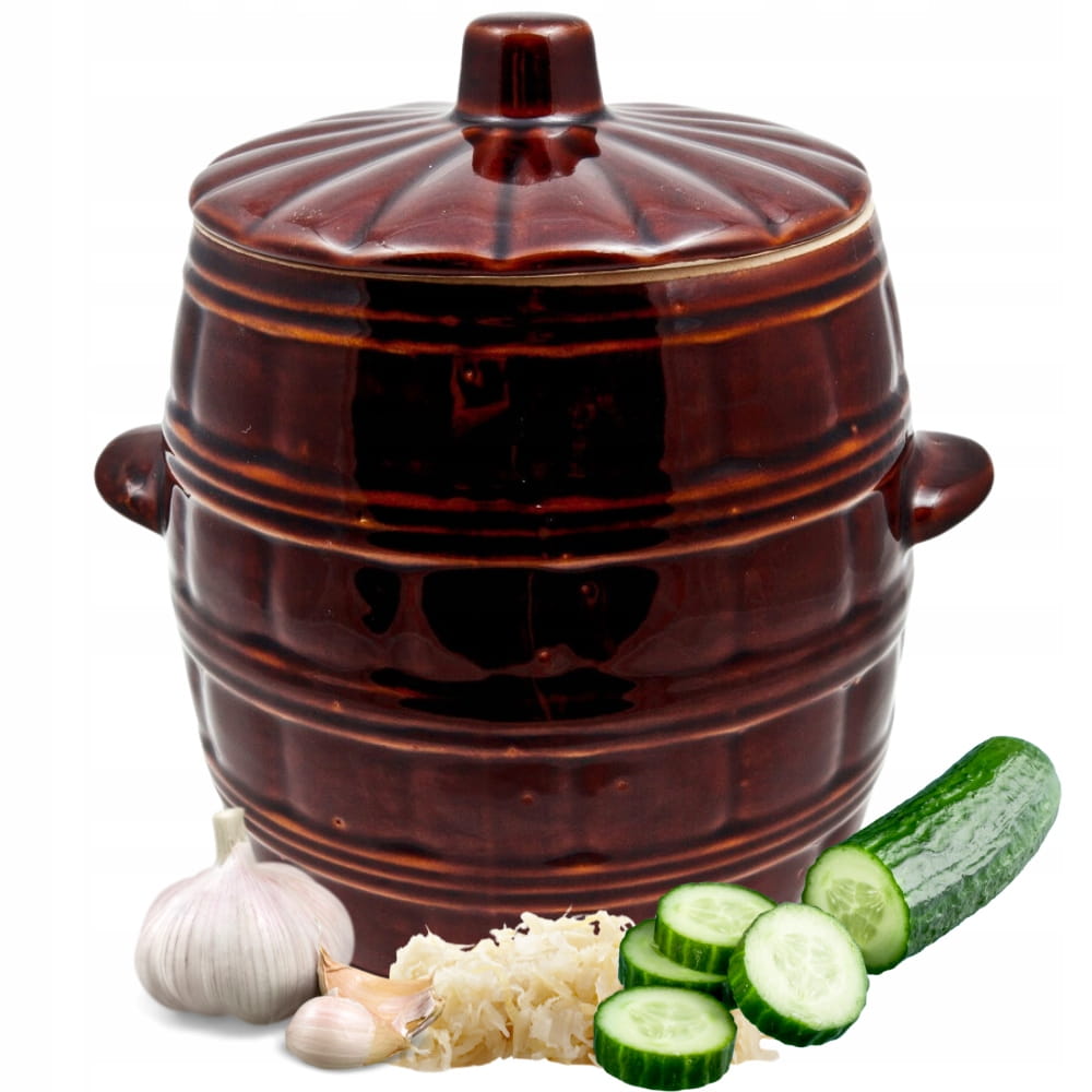 Cabbage pickling barrel cucumbers pot stoneware for lard 5L