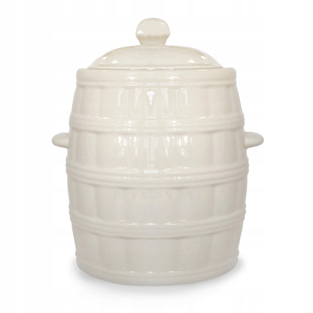 Cabbage pickling barrel for stoneware cucumbers with lid KRYSTYNKA 3,2 l