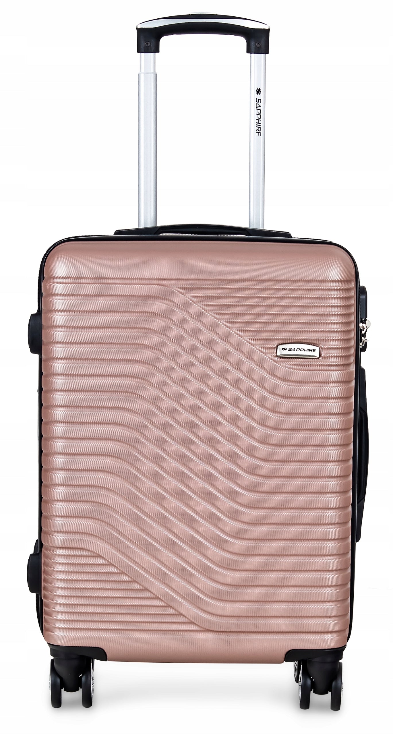 Cabin case SMALL LIGHT HAND luggage L ABS wheels strong Sapphire DUO Height 55 cm