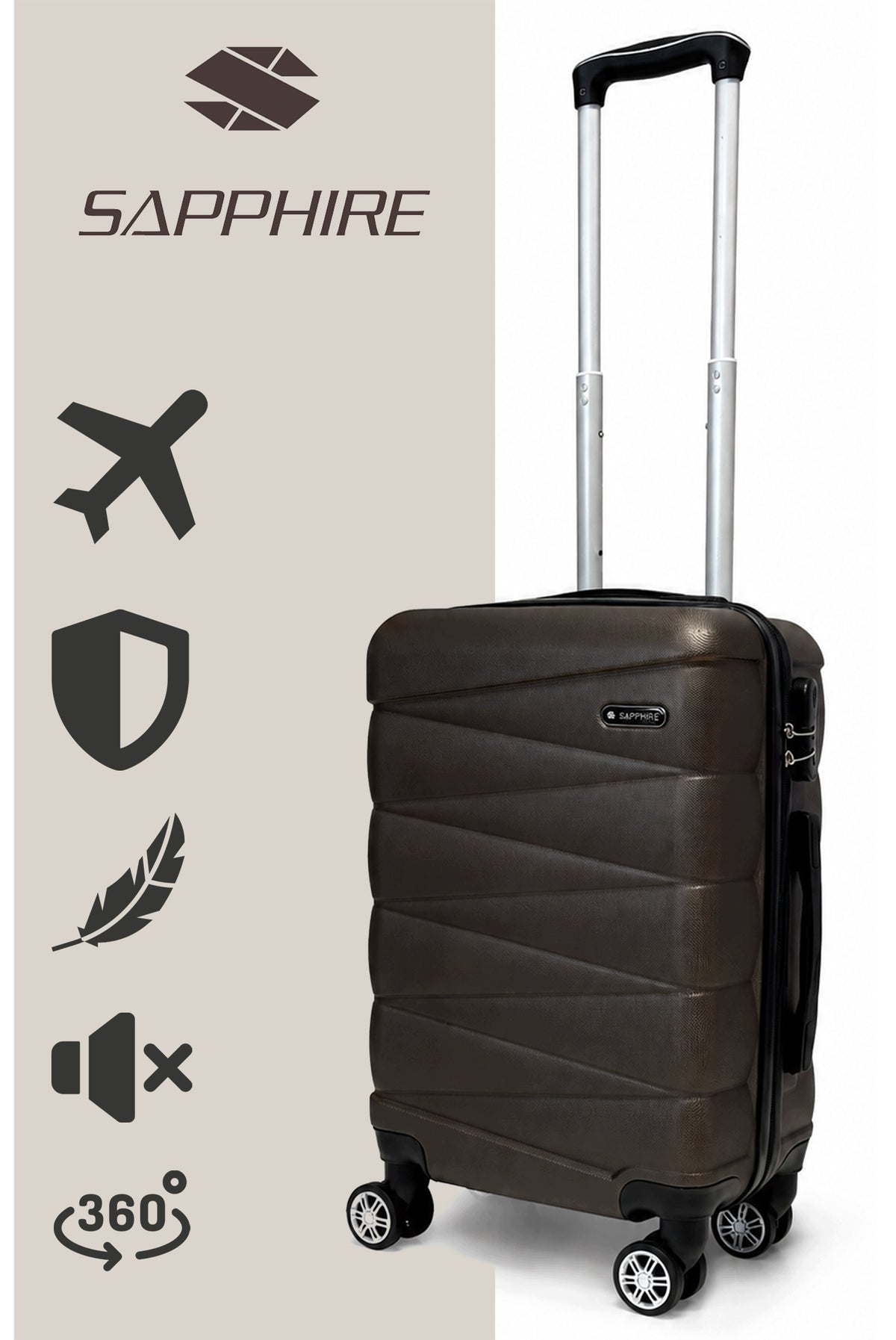 Cabin case SMALL LIGHT HAND luggage wheels ABS strong L Sapphire DUO2 Packaging status original