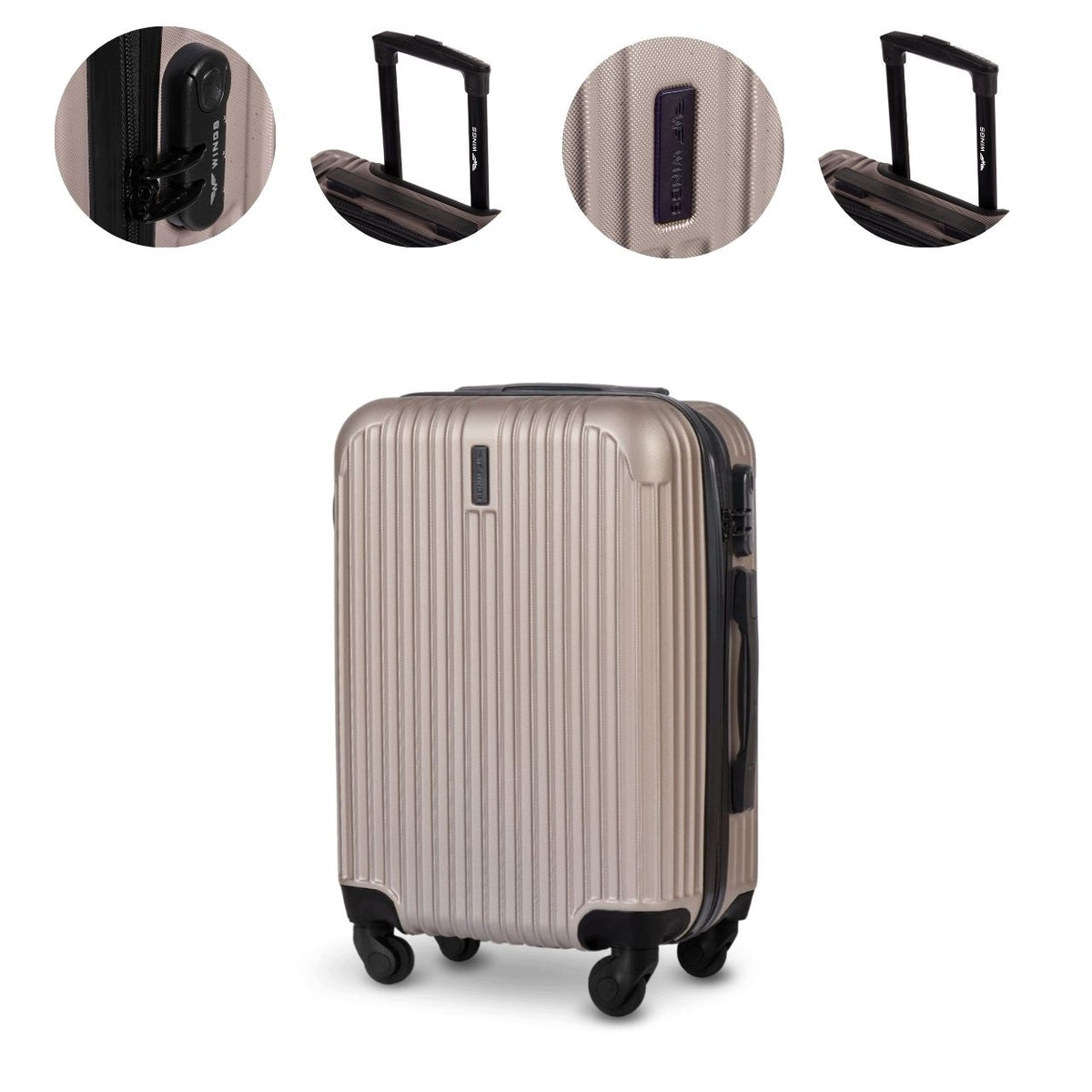 Cabin case WINGS 38L ABS+ 20" for aircraft light wheels 360