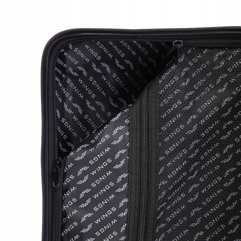Cabin case free carry-on luggage on 4 wheels with ABS hard WINGS Width (longer edge) 25 cm
