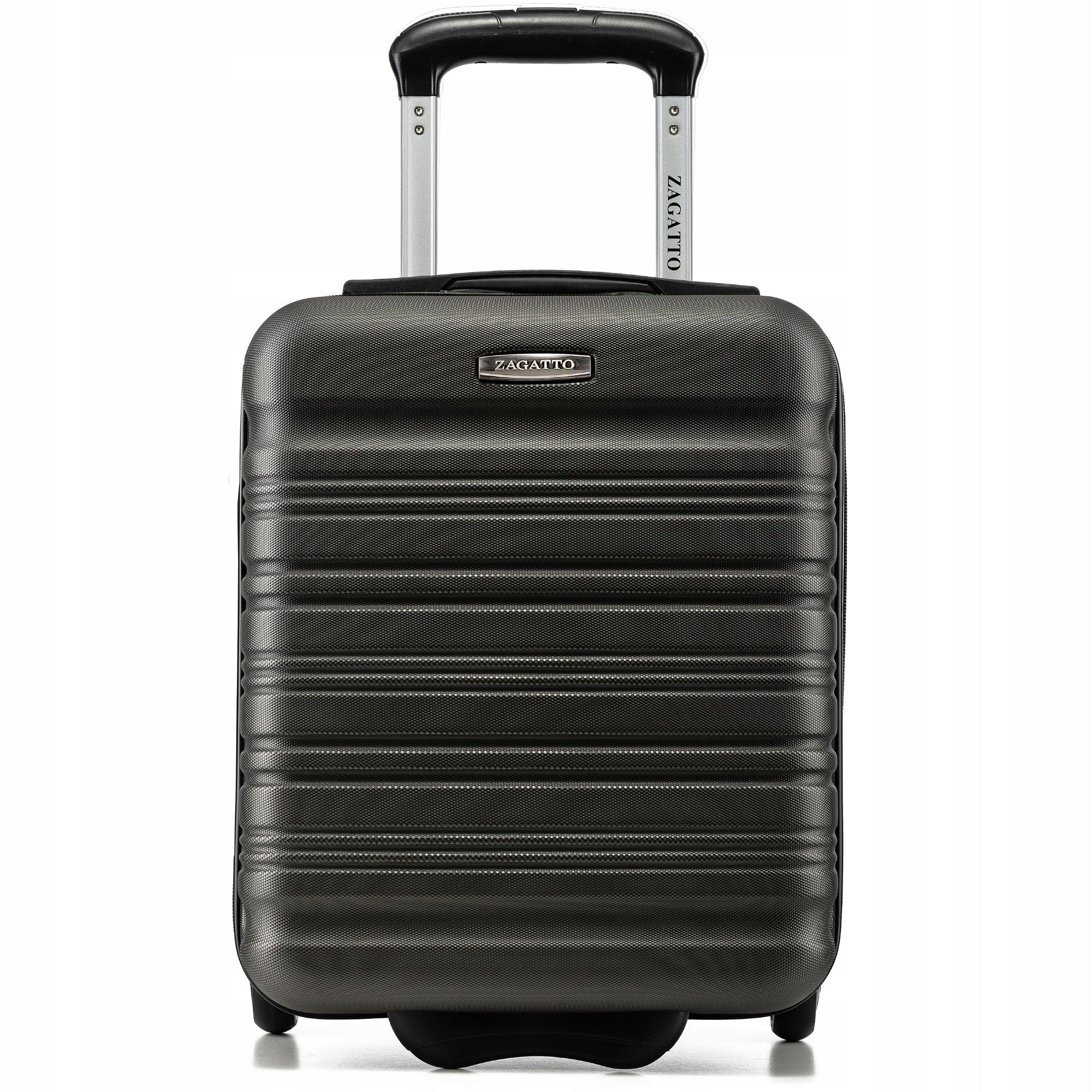 Cabin suitcase small on wheels 40x30x20 hand luggage ZAGATTO Manufacturer code ZG508 ABS MINI D.GRAY