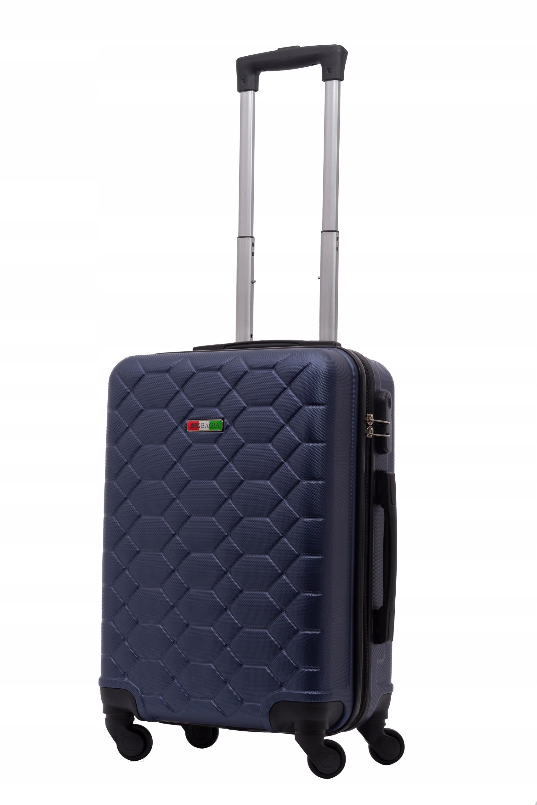 Cabin travel case Bagia Amsterdam 30l hard ABS 4 wheels colors Height 55 cm