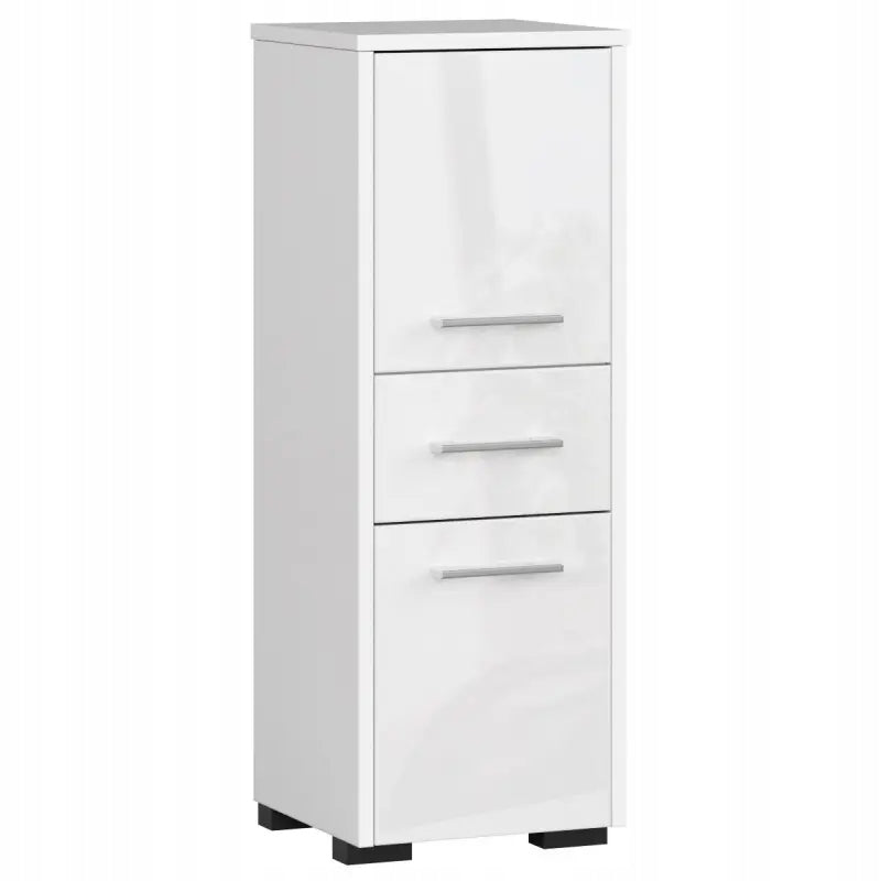 Cabinet 85 cm for bathroom 1 drawer white gloss