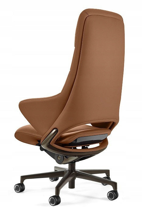Cabinet chair Omega brown genuine leather design Manufacturer code CM-K030ASR-9-HL-169