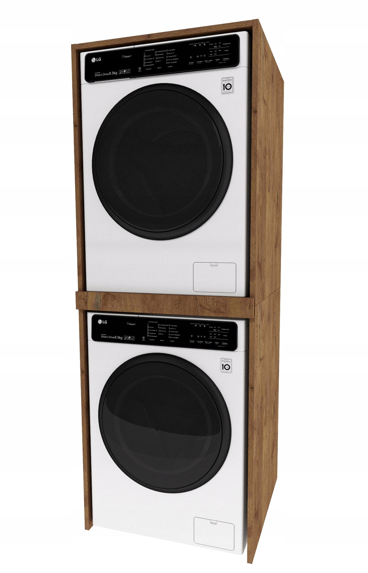 Cabinet for washing machine and dryer POST 180 cm 180x66x65 buildings Lancelot Retro Manufacturer code PRALKO_SUSZARKA_RETRO