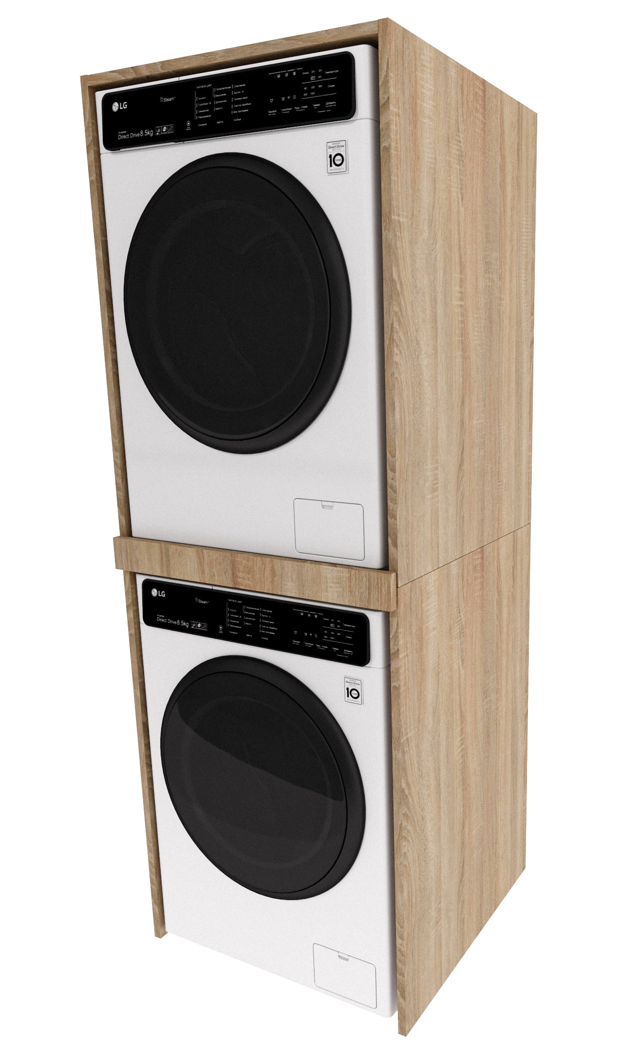Cabinet for washing machine and dryer SLIM POST 180x66x51,2 Sonoma Oak EAN (GTIN) 5906781029702
