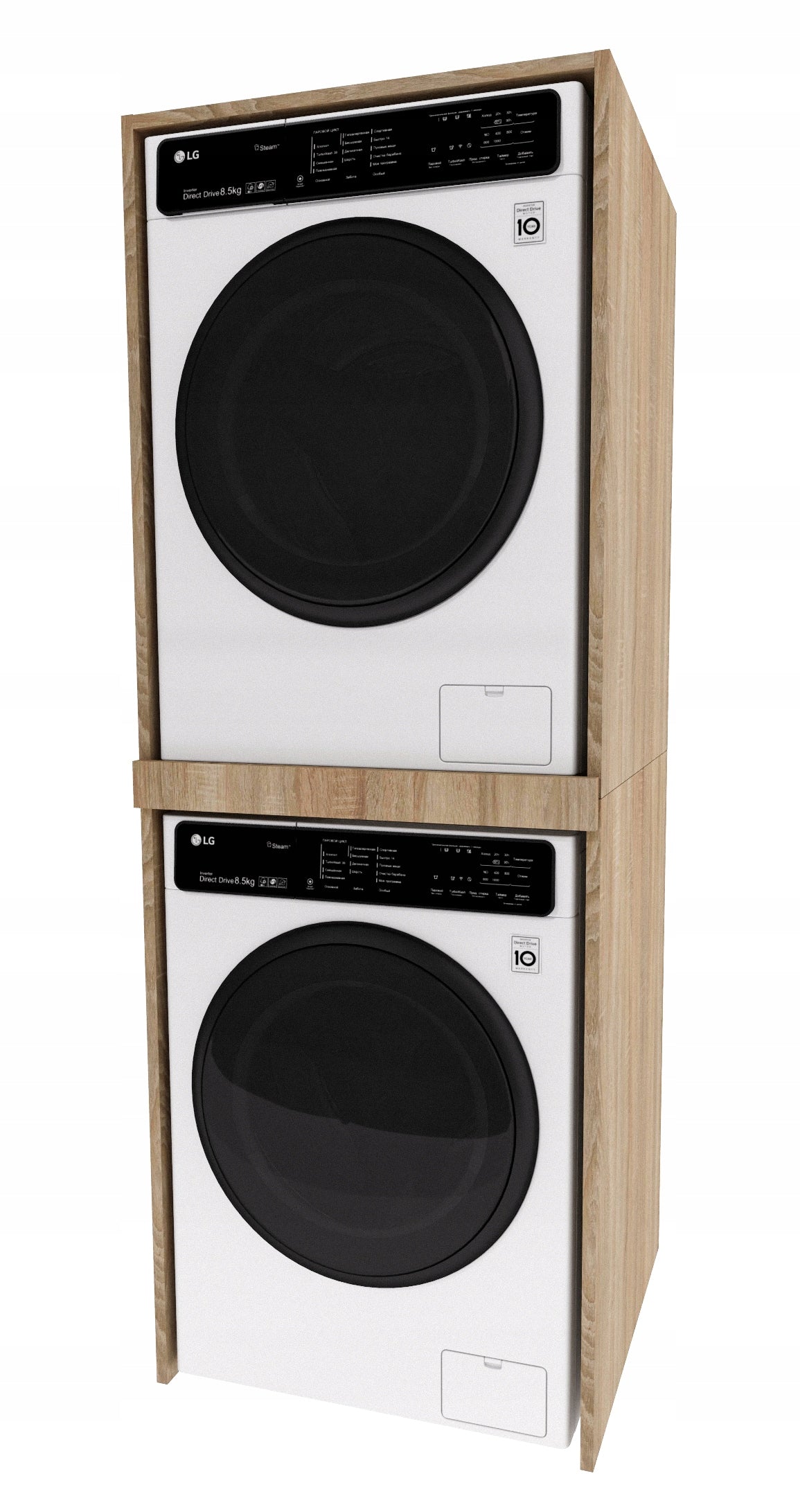 Cabinet for washing machine and dryer SLIM POST 180x66x51,2 Sonoma Oak Manufacturer code SLIM_PRALKO_SUSZARKA_SONOMA