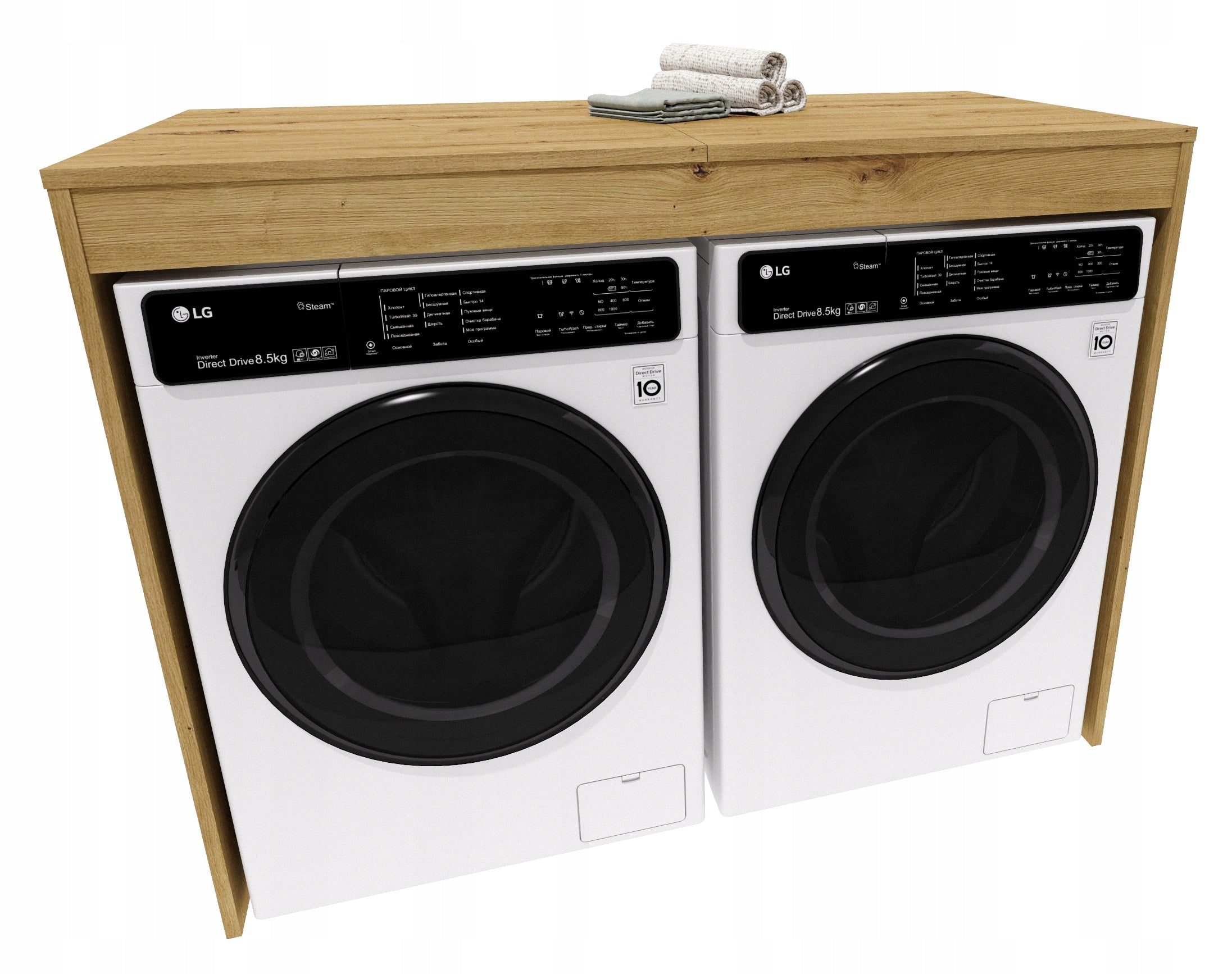 Cabinet washing machine dryer bookcase bathroom built-in level oak artisan double EAN (GTIN) 5906781029467