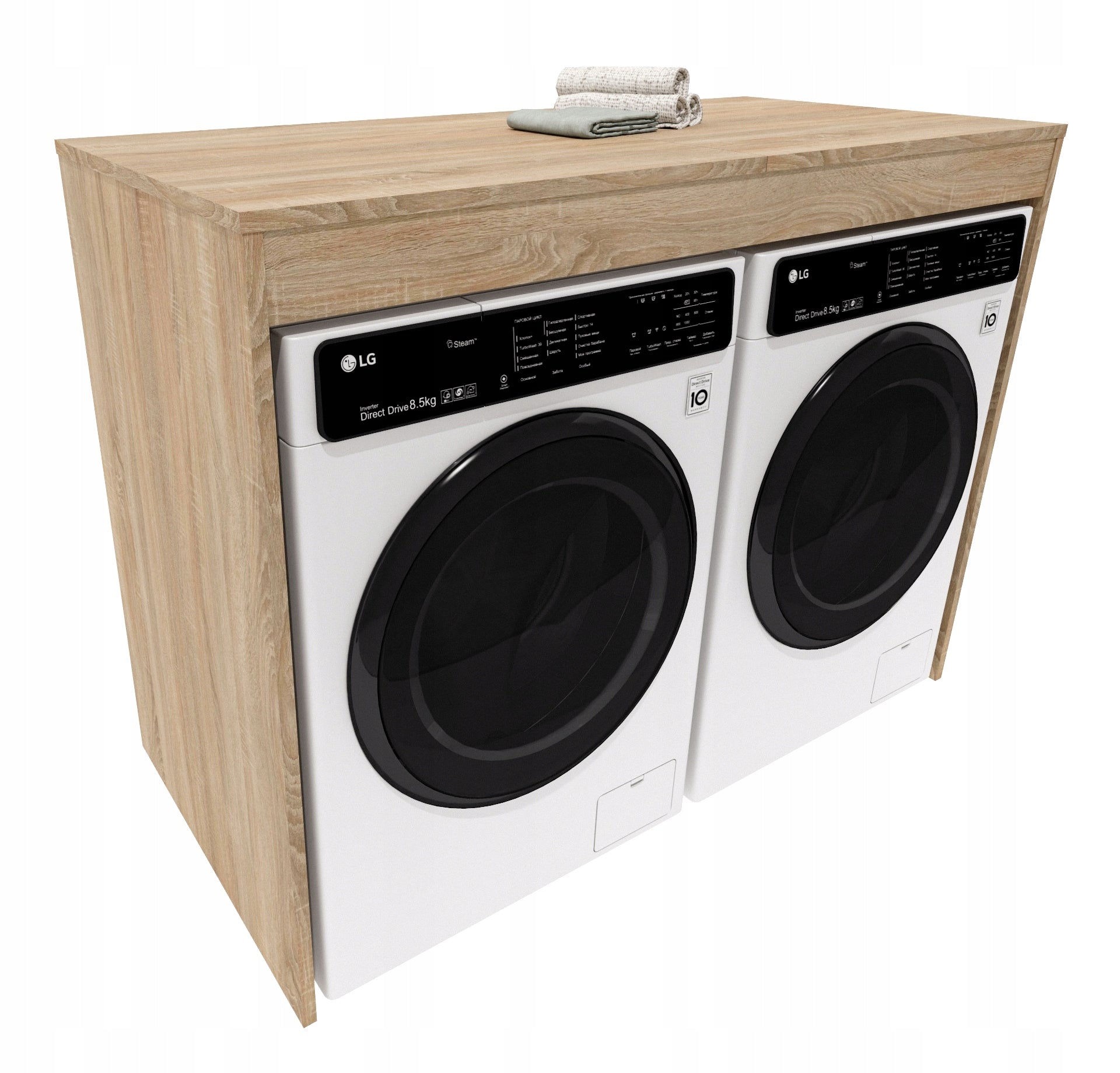 Cabinet washing machine dryer bookcase bathroom built-in level sonoma oak double EAN (GTIN) 5906781029450
