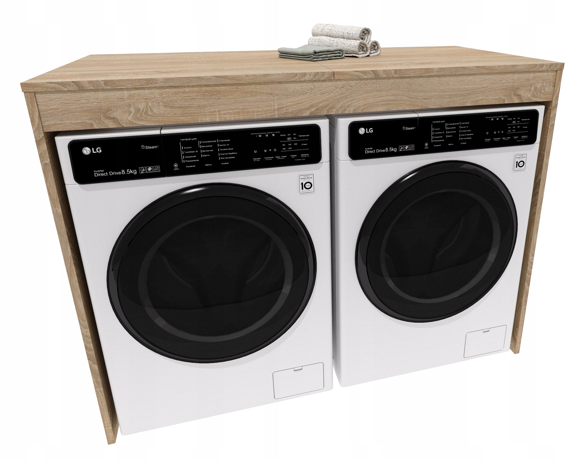 Cabinet washing machine dryer bookcase bathroom built-in level sonoma oak double Manufacturer code LAUDNRY_CABINET_SONOMA/SONOMA