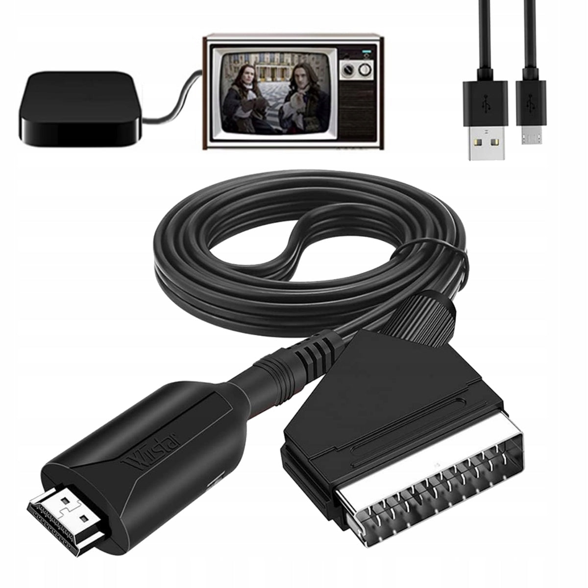 Cable Adapter Converter from HDMI to Scart 1080p TV Adapter