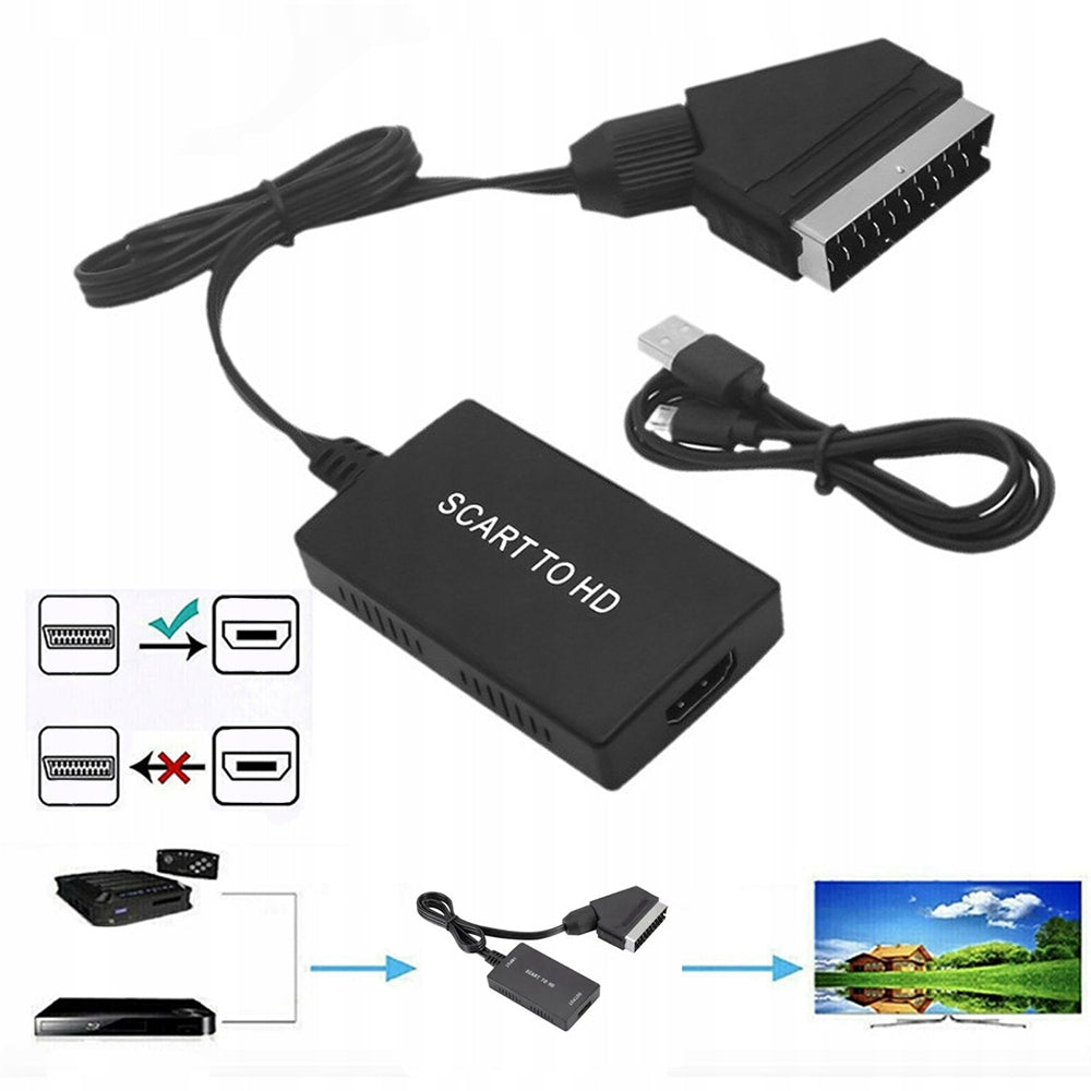 Cable Adapter converter from Euro SCART to HDMI 1080P HD Brand no brand