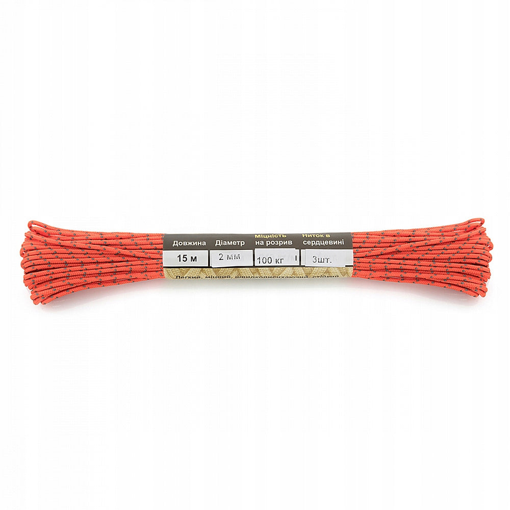 Cable M-Tac Paracord Minicord reflective 15 m Reflective Safety Orange Manufacturer code 10271146