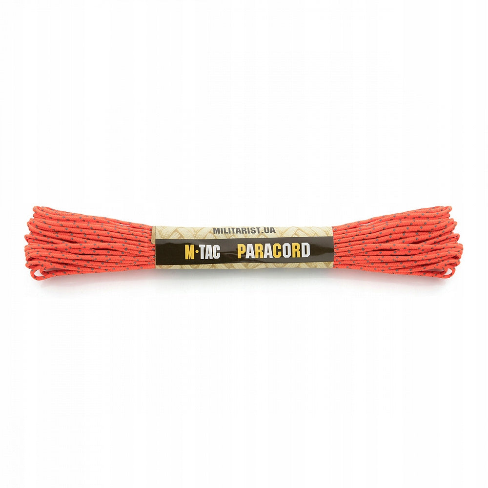 Cable M-Tac Paracord Minicord reflective 15 m Reflective Safety Orange
