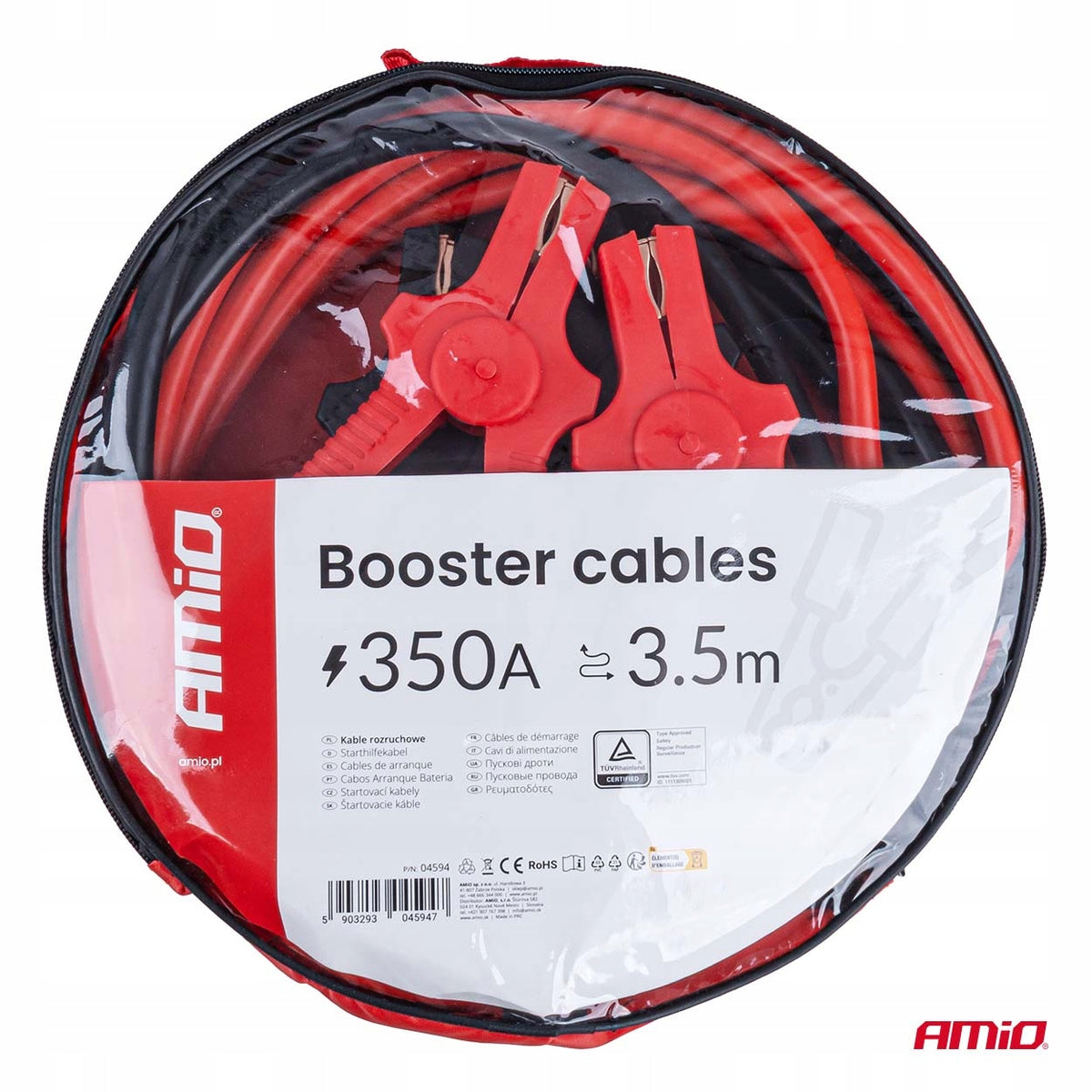Cables jumper cables 350A 3.5m TÜV AMIO-04594 Manufacturer's catalog number AM04594