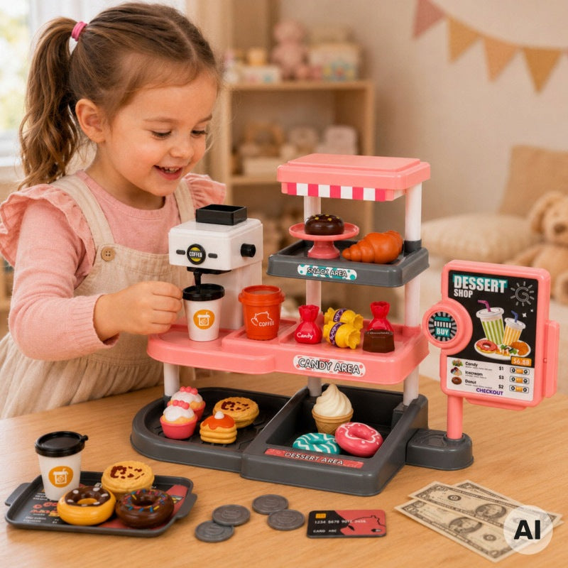 Cafe Confectionery Shop for Children Cash Register Express Sound WOOPIE Packaging status original