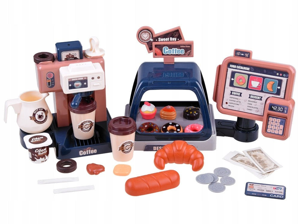 Cafe coffee maker with cash register and site Toys for children Manufacturer code ZA3762