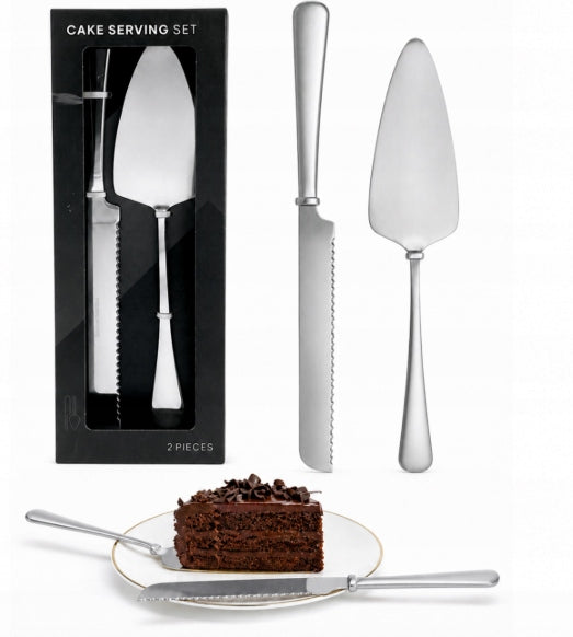 Cake Knife And Spatula Large Set Stainless Steel Cake Gift Elegant