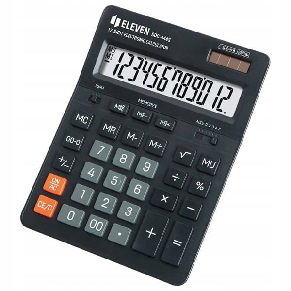 Calculator Eleven SDC444S black desktop