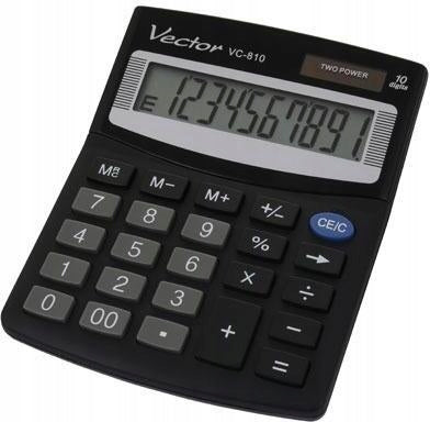 Calculator KAV VC-810 Brand Vector