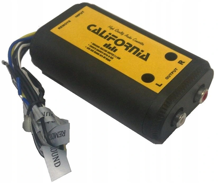 California - HIGH-LOW 2×RCA audio signal converter for radio without RCA cinch